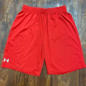 Dark Red youth kids under Armour shorts